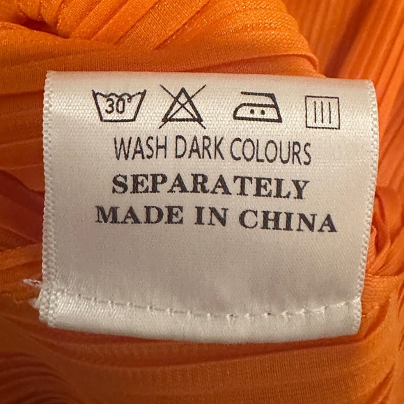 NWOT KATE HEWKO - Orange / Gold Leopard Geometric Glam Dress -One Size Fits Most - Picture 15 of 16